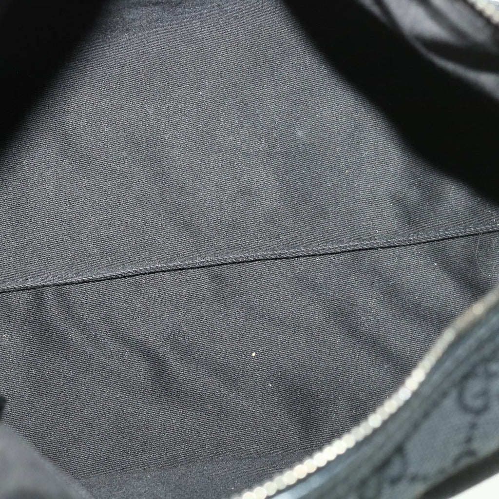 GUCCI GG Canvas Shoulder Bag Black 113023 39359