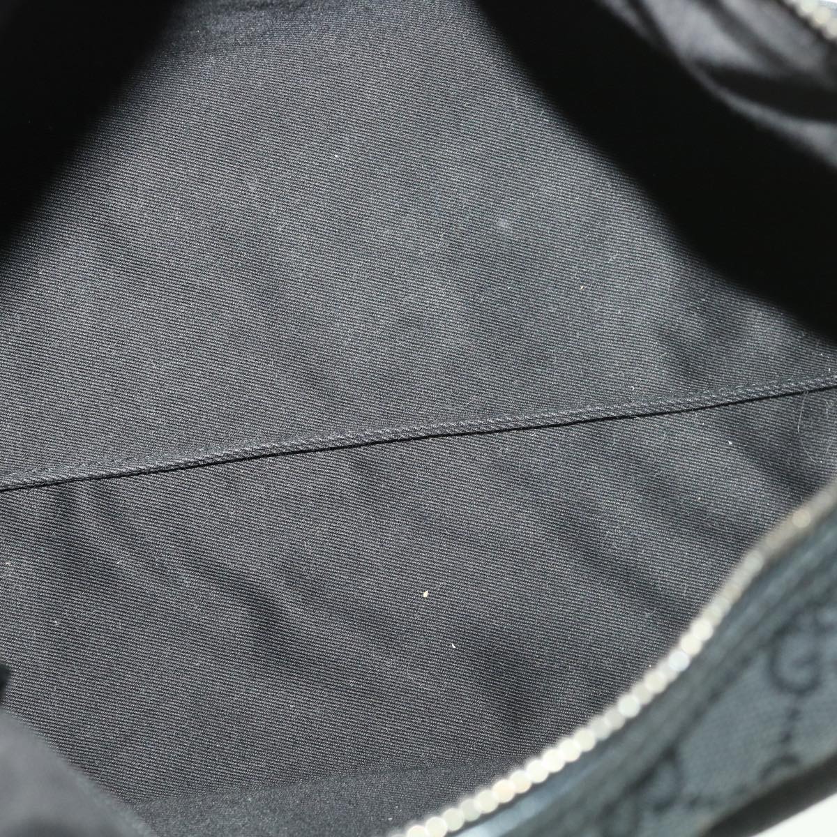 GUCCI GG Canvas Shoulder Bag Black 113023 39359