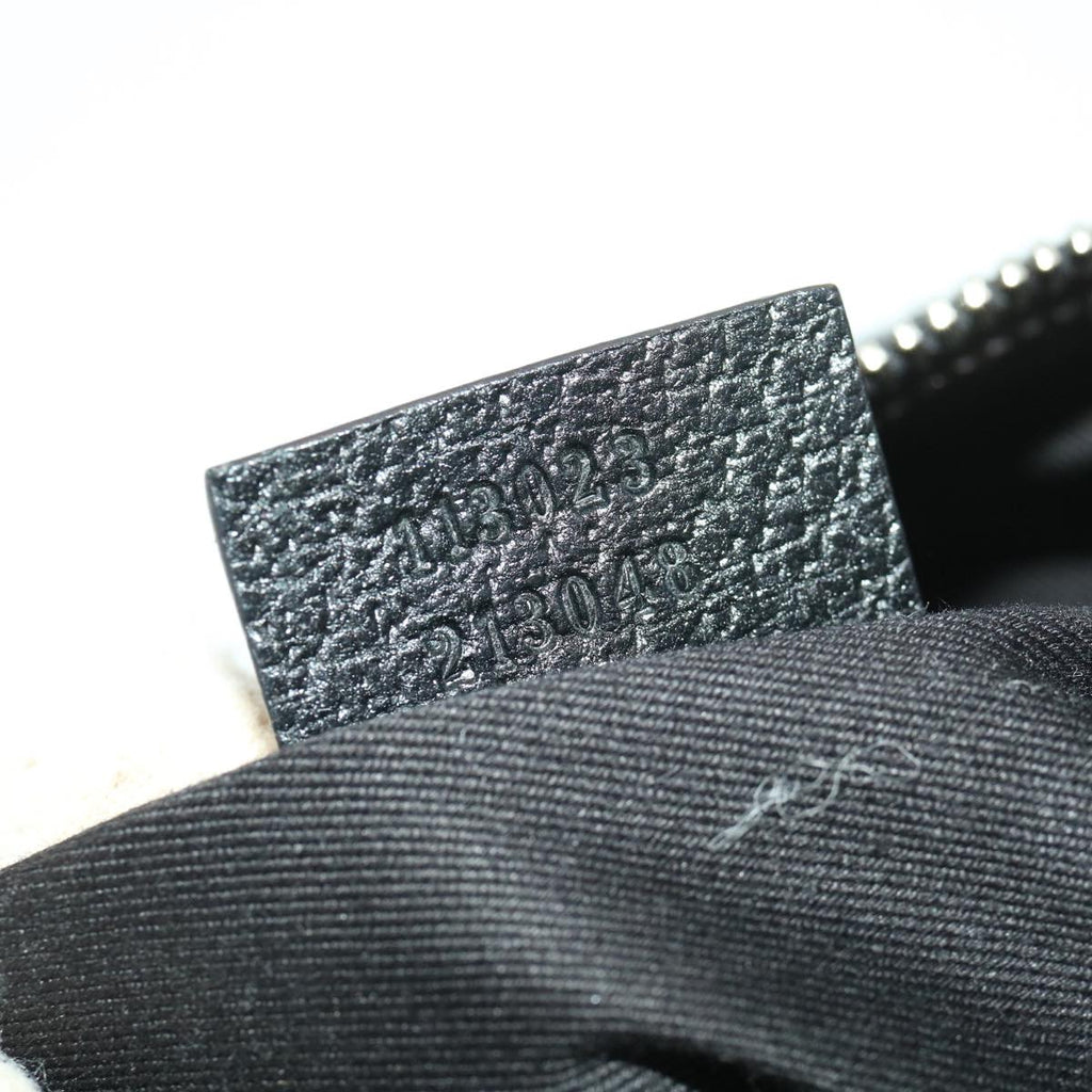 GUCCI GG Canvas Shoulder Bag Black 113023 39359