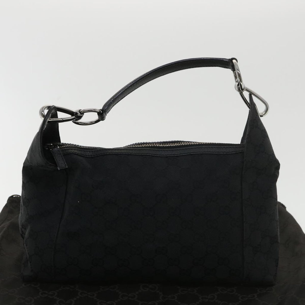 GUCCI GG Canvas Shoulder Bag Black 113023 39359