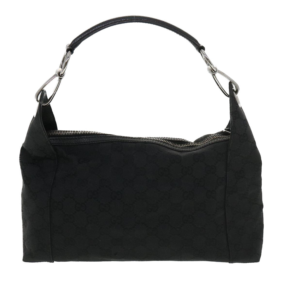 GUCCI GG Canvas Shoulder Bag Black 113023 39359