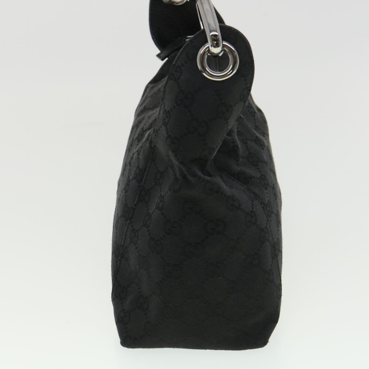 GUCCI GG Canvas Shoulder Bag Black 113023 39359