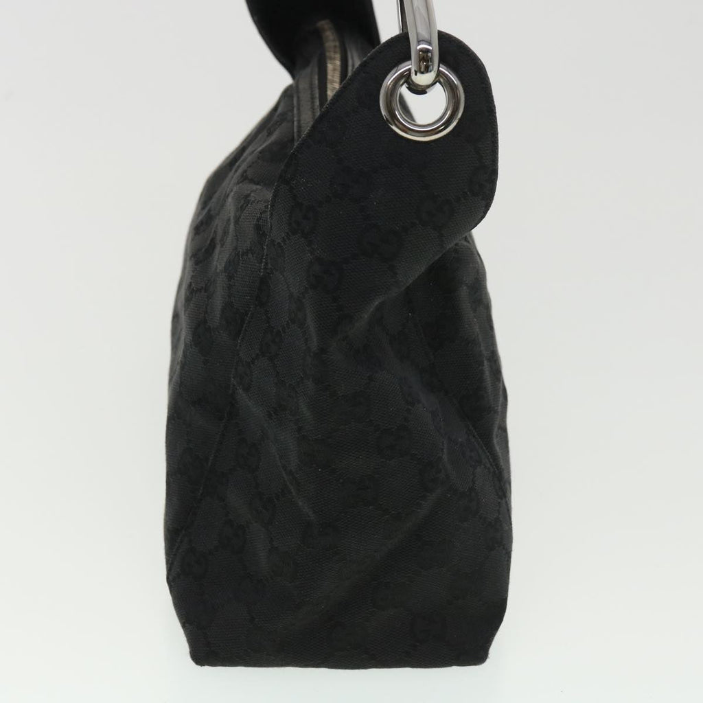 GUCCI GG Canvas Shoulder Bag Black 113023 39359