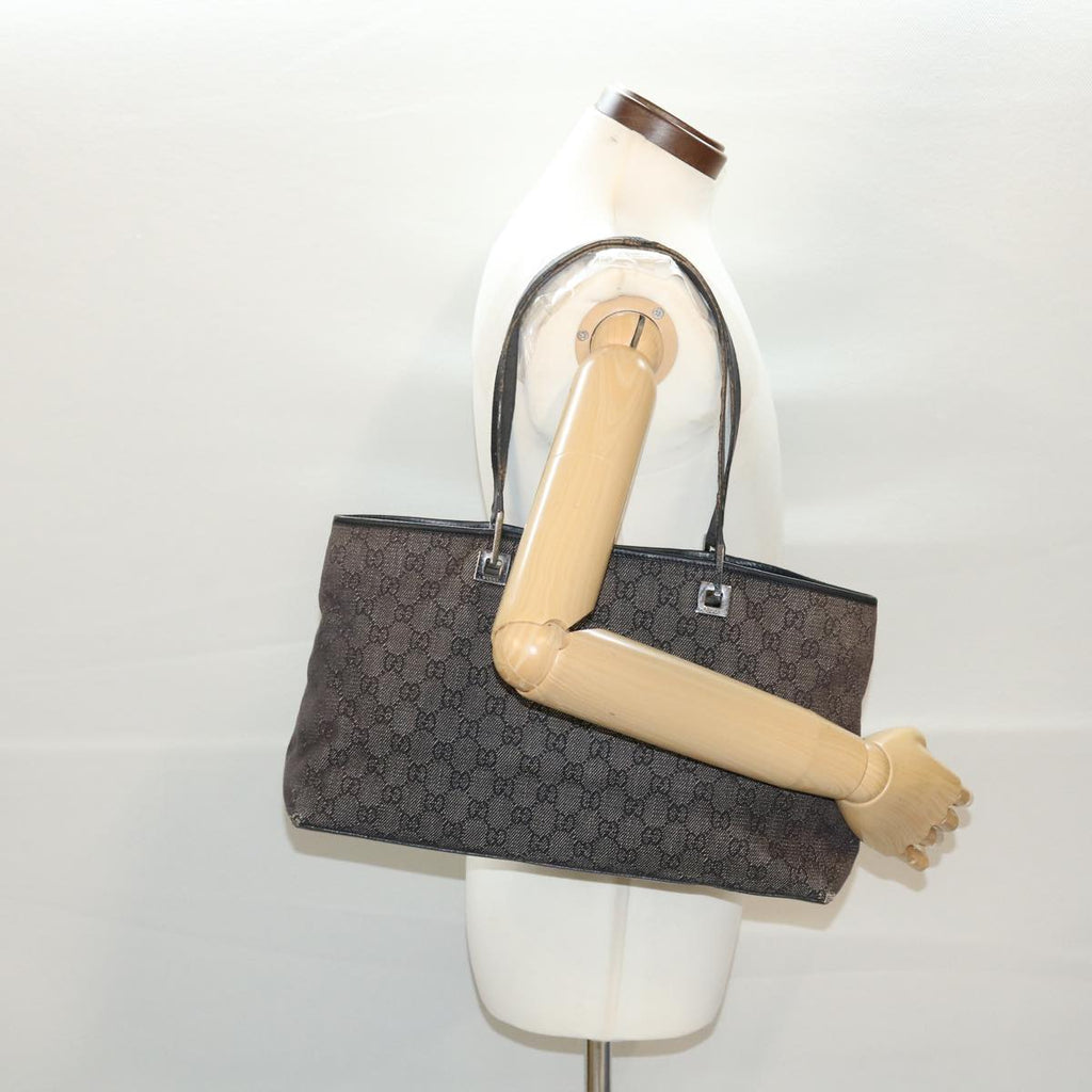GUCCI GG Canvas Shoulder Bag Navy 39397