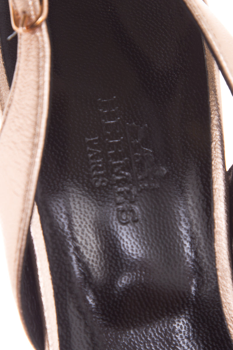 HermÃƒÆ’Ã‚Â¨s Metallic Constance Slingbacks SZ 37.5