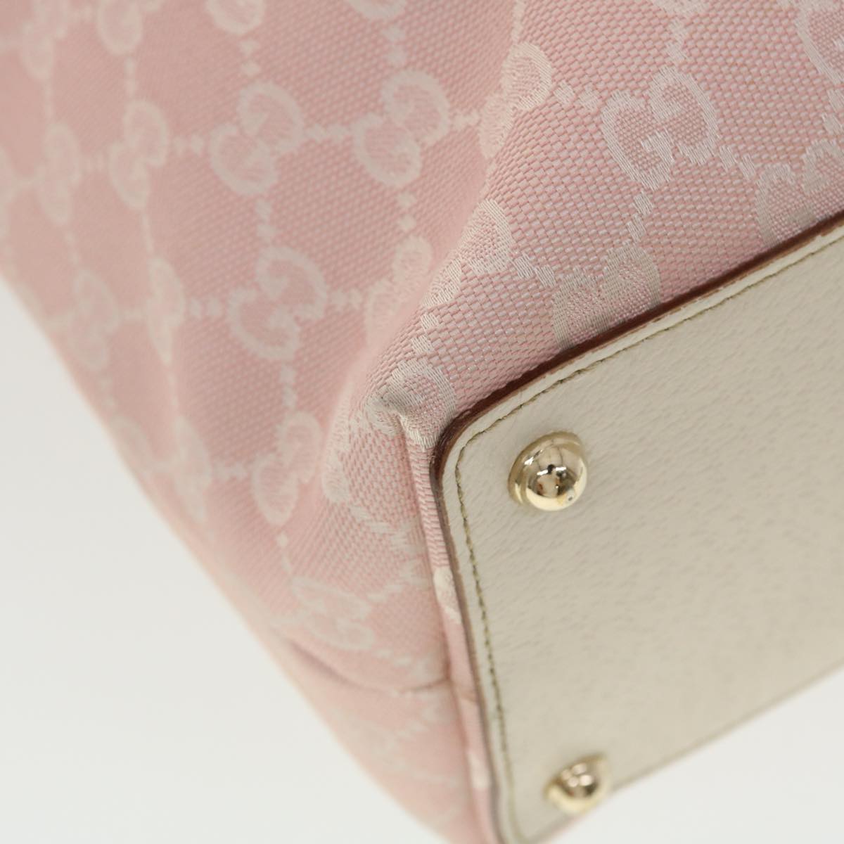 GUCCI GG Canvas Shoulder Bag Pink 120836 39455