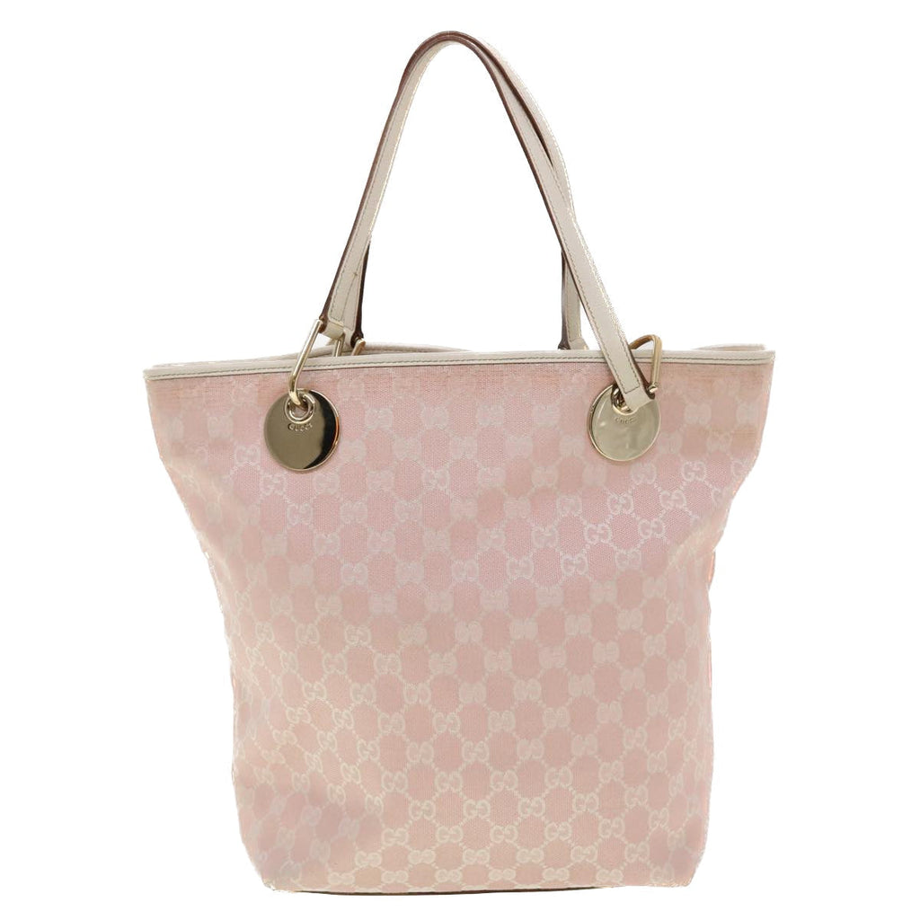 GUCCI GG Canvas Shoulder Bag Pink 120836 39455