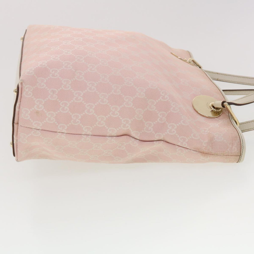 GUCCI GG Canvas Shoulder Bag Pink 120836 39455