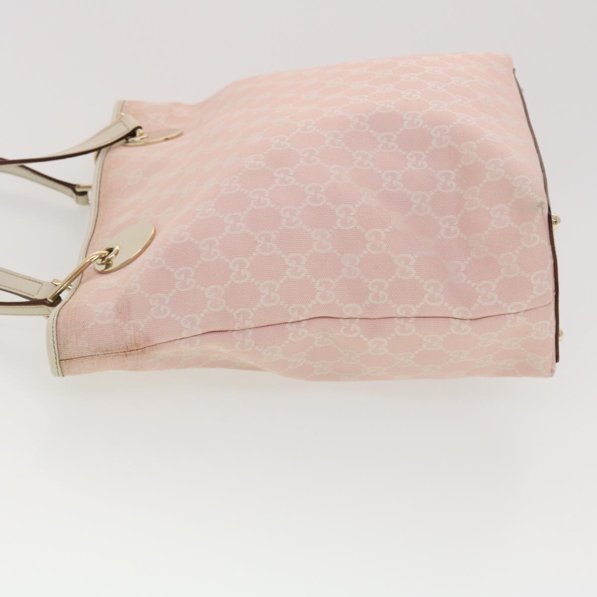 GUCCI GG Canvas Shoulder Bag Pink 120836 39455