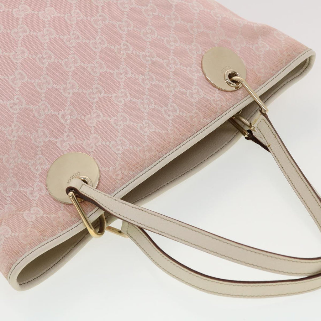 GUCCI GG Canvas Shoulder Bag Pink 120836 39455