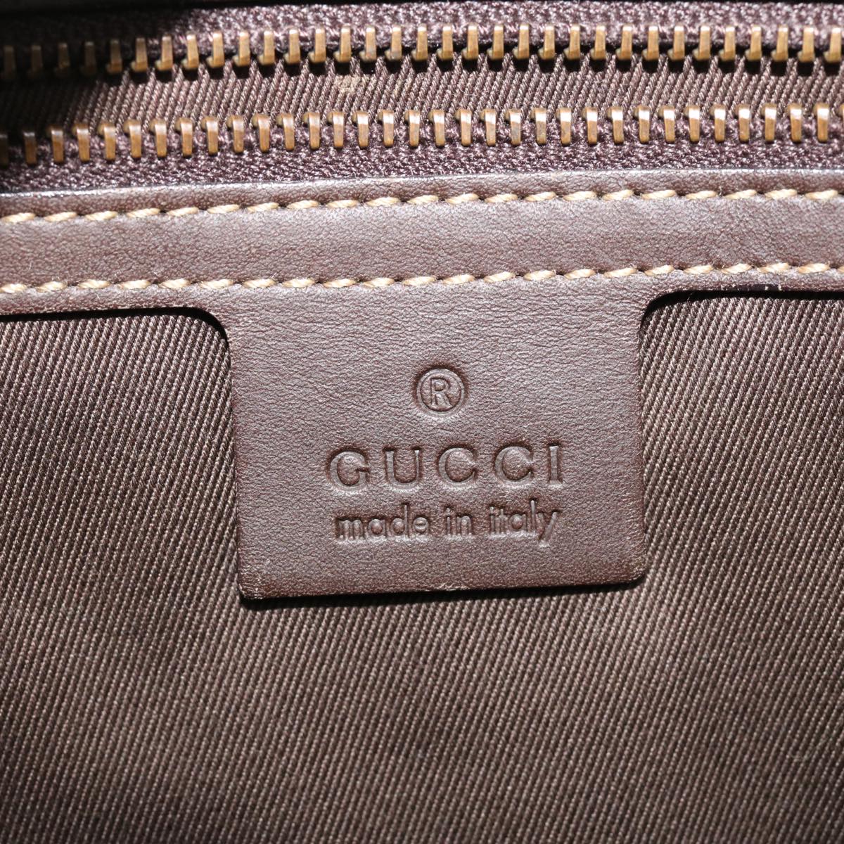 GUCCI GG Canvas Hand Bag Beige Brown 120898 39458