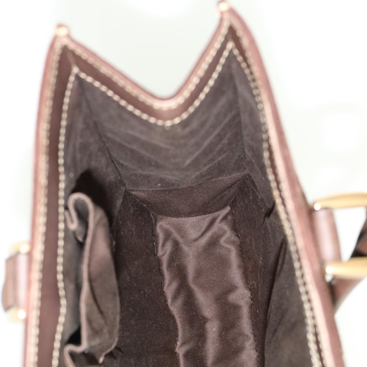 GUCCI GG Canvas Hand Bag Beige Brown 120898 39458
