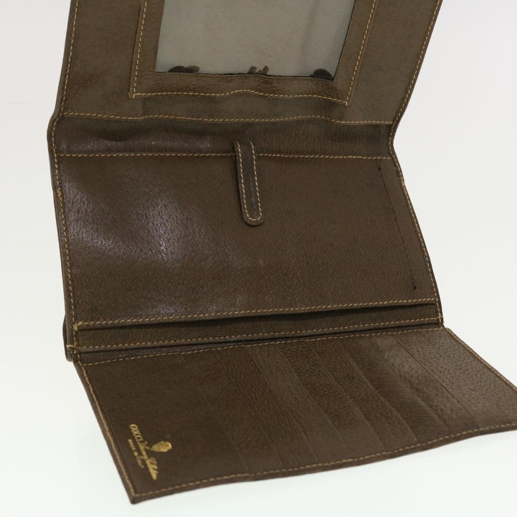 GUCCI GG Canvas Web Sherry Line Long Wallet Beige Red Green 39469