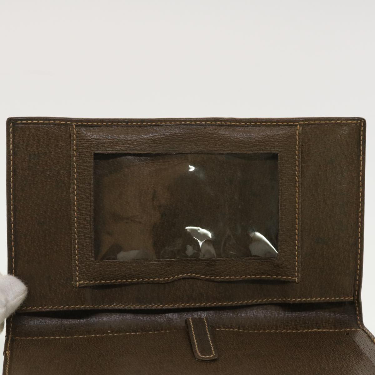 GUCCI GG Canvas Web Sherry Line Long Wallet Beige Red Green 39469