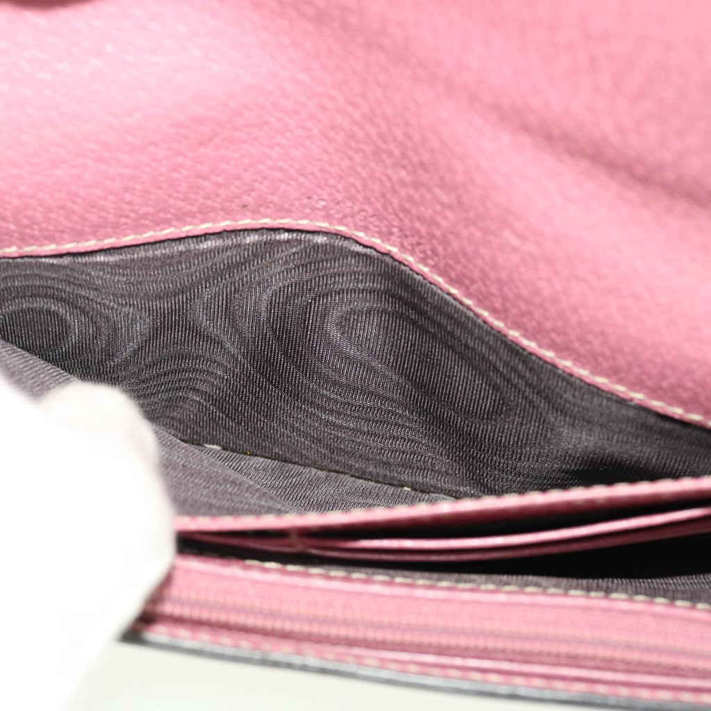 GUCCI GG Canvas Long Wallet Beige Pink 154168 39495