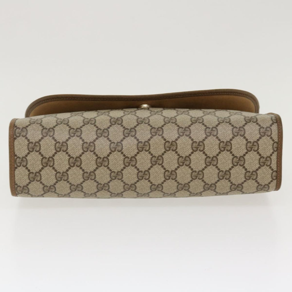 GUCCI GG Canvas Web Sherry Line Clutch Bag Beige Red Green 89.01.031 39614