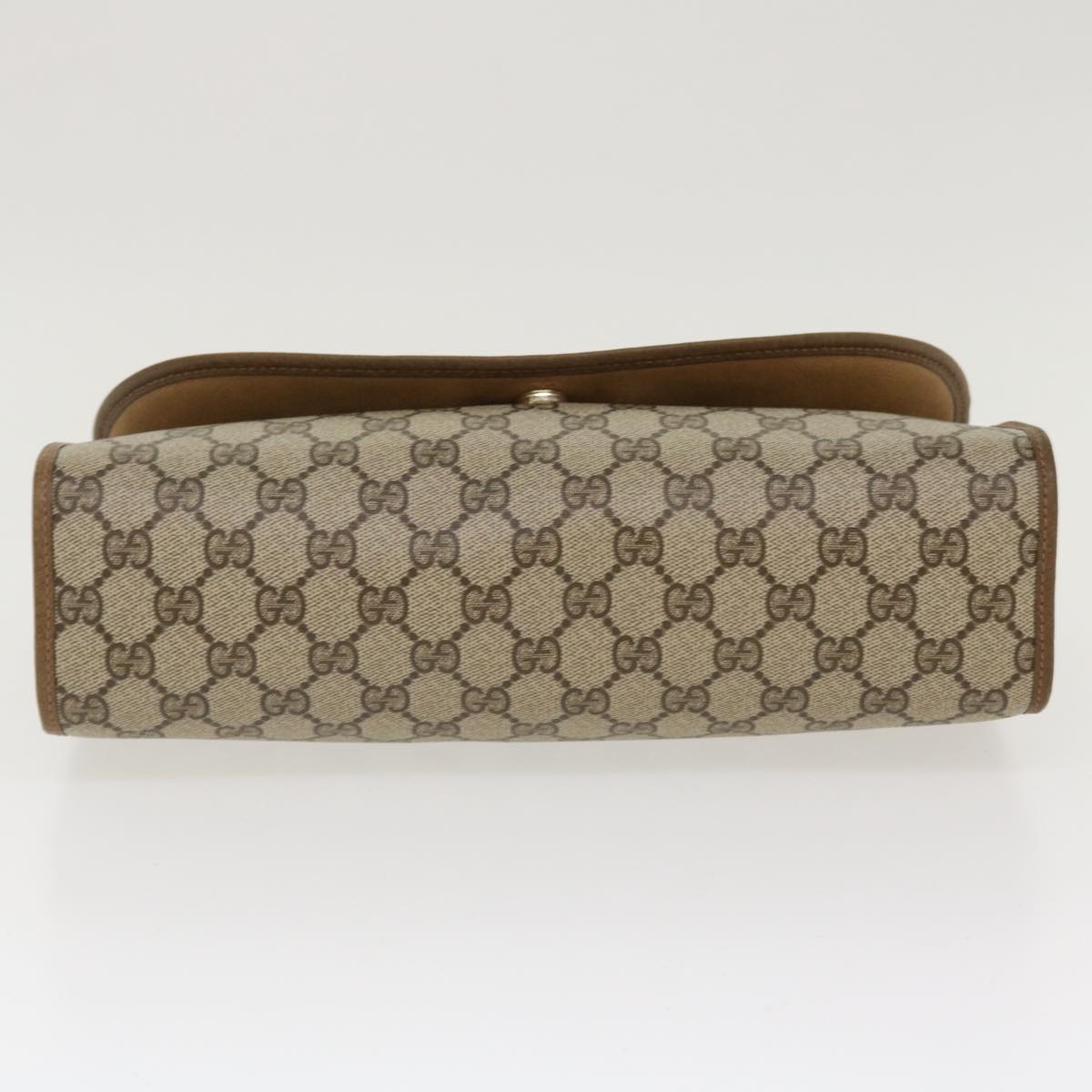 GUCCI GG Canvas Web Sherry Line Clutch Bag Beige Red Green 89.01.031 39614