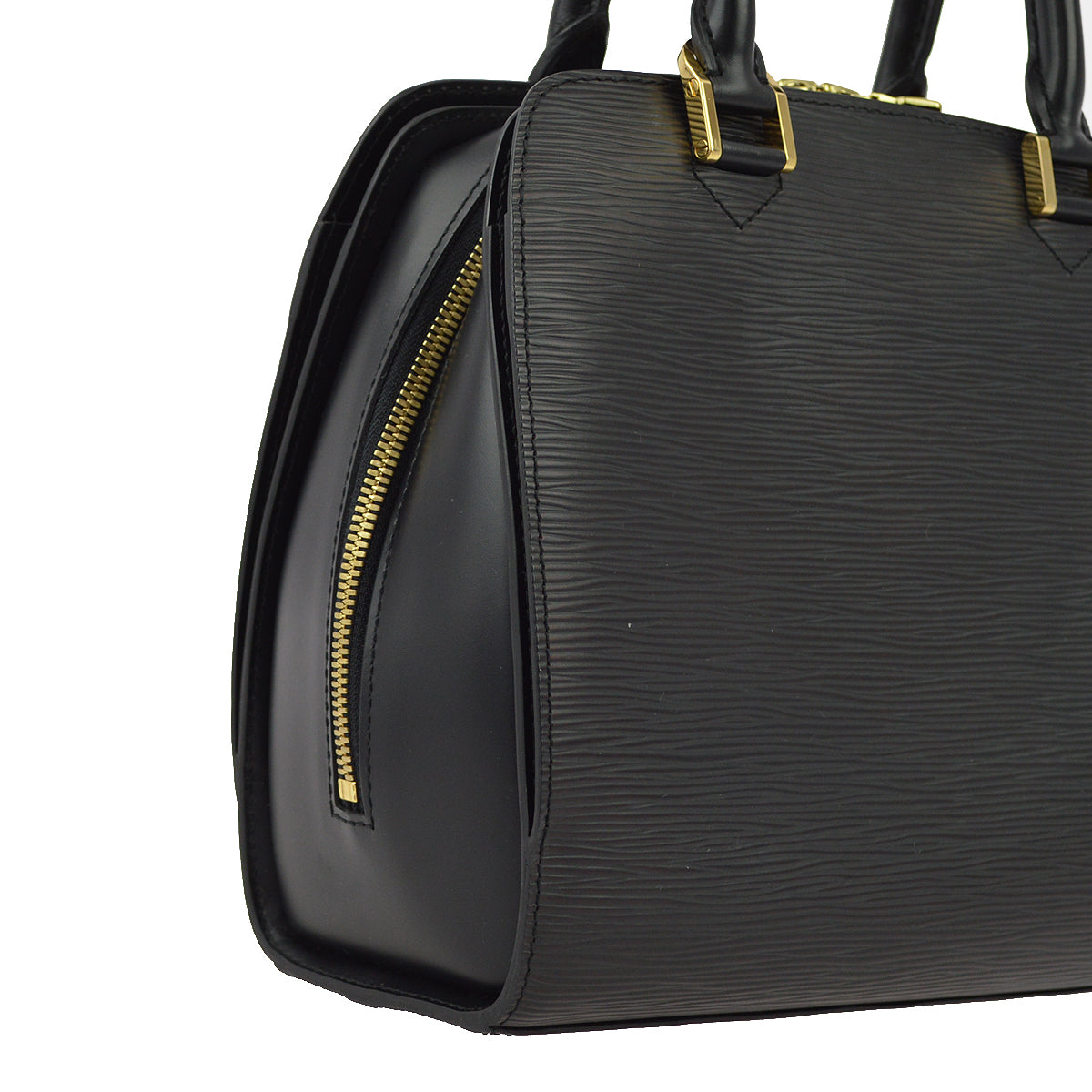 Louis Vuitton 2002 Black Epi Pont Neuf Handbag M52052