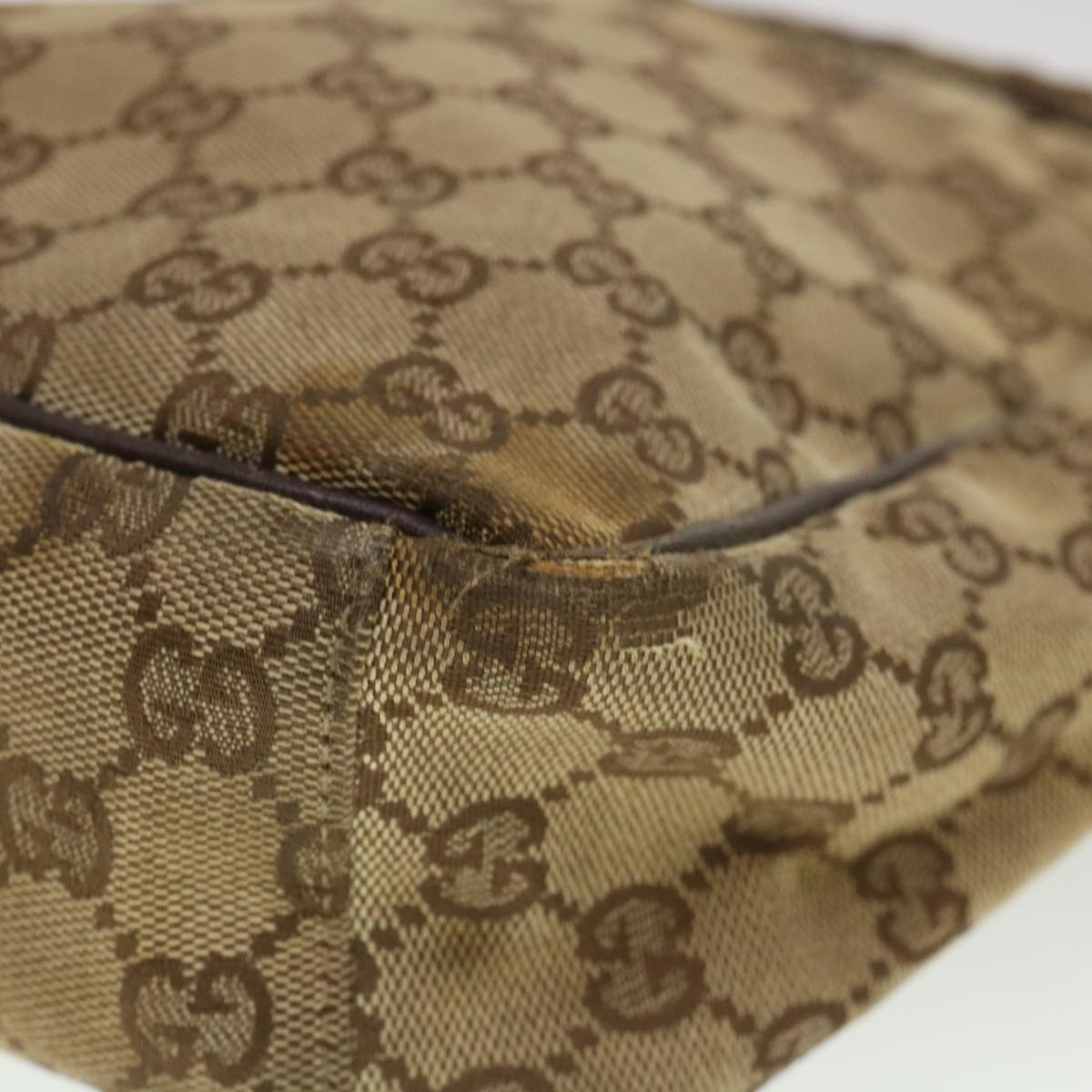 GUCCI GG Canvas Shoulder Bag Beige 0316 002058 39712
