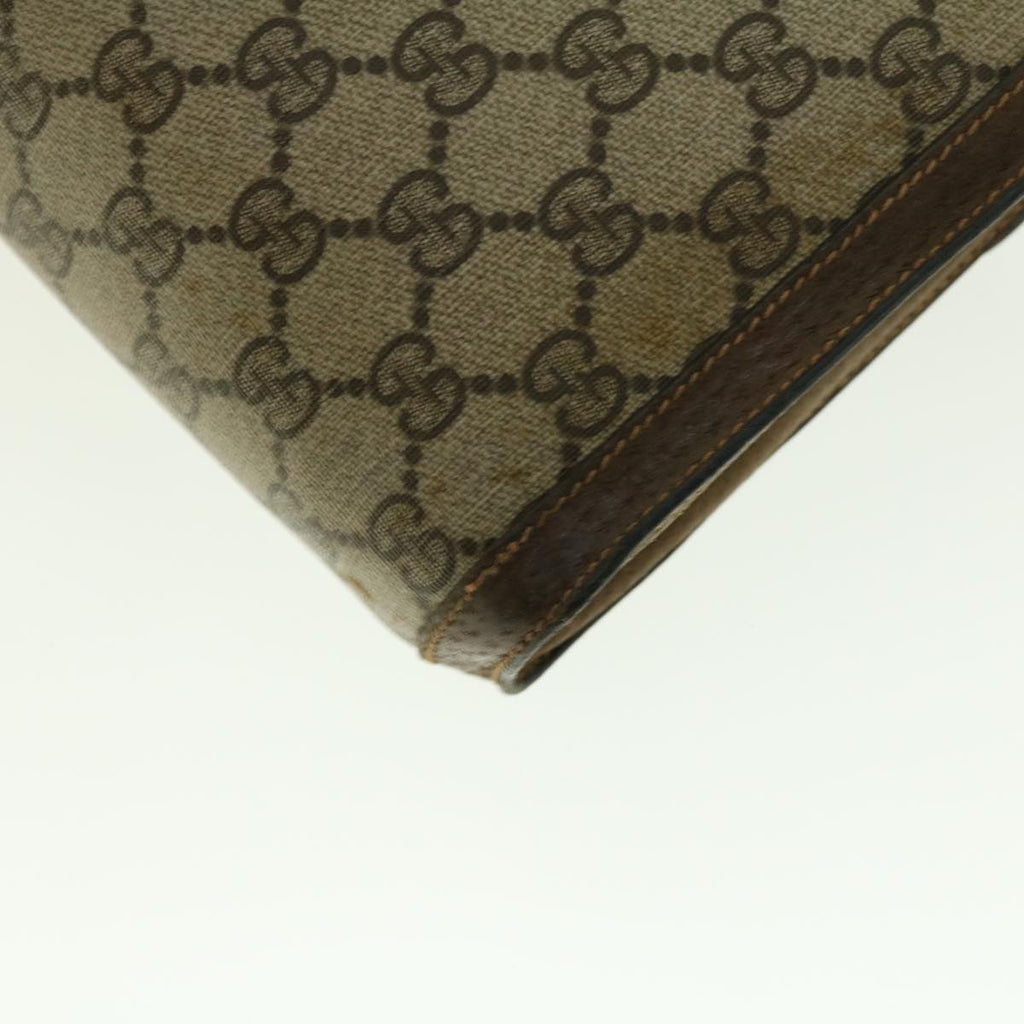 GUCCI GG Canvas Web Sherry Line Clutch Bag Beige Red Green 89.01.007 39747