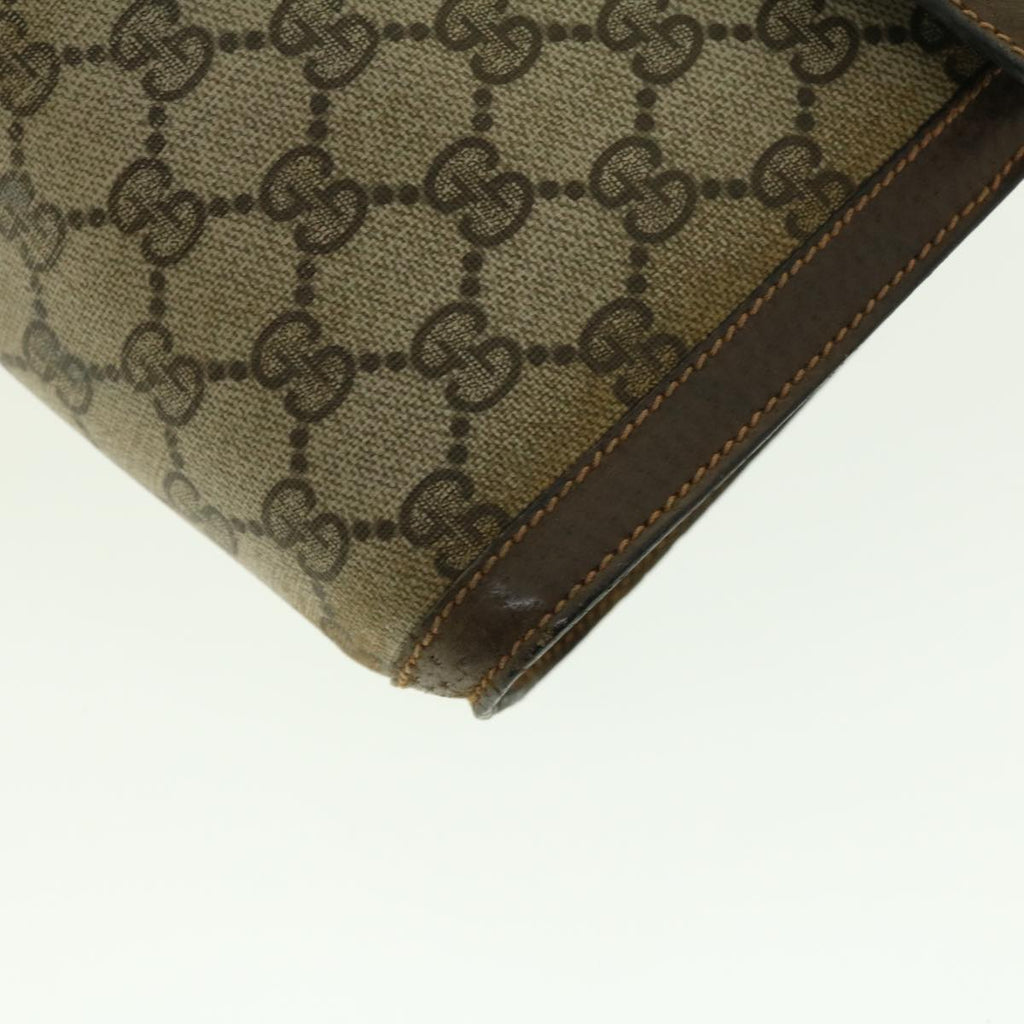 GUCCI GG Canvas Web Sherry Line Clutch Bag Beige Red Green 89.01.007 39747