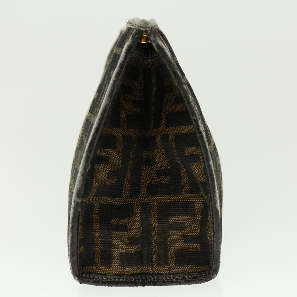 FENDI Zucca Canvas Clutch Bag Black Brown 2201-26533-089 39773