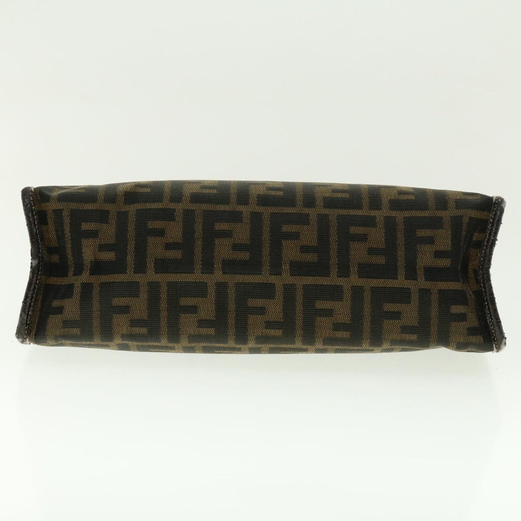 FENDI Zucca Canvas Clutch Bag Black Brown 2201-26533-089 39773