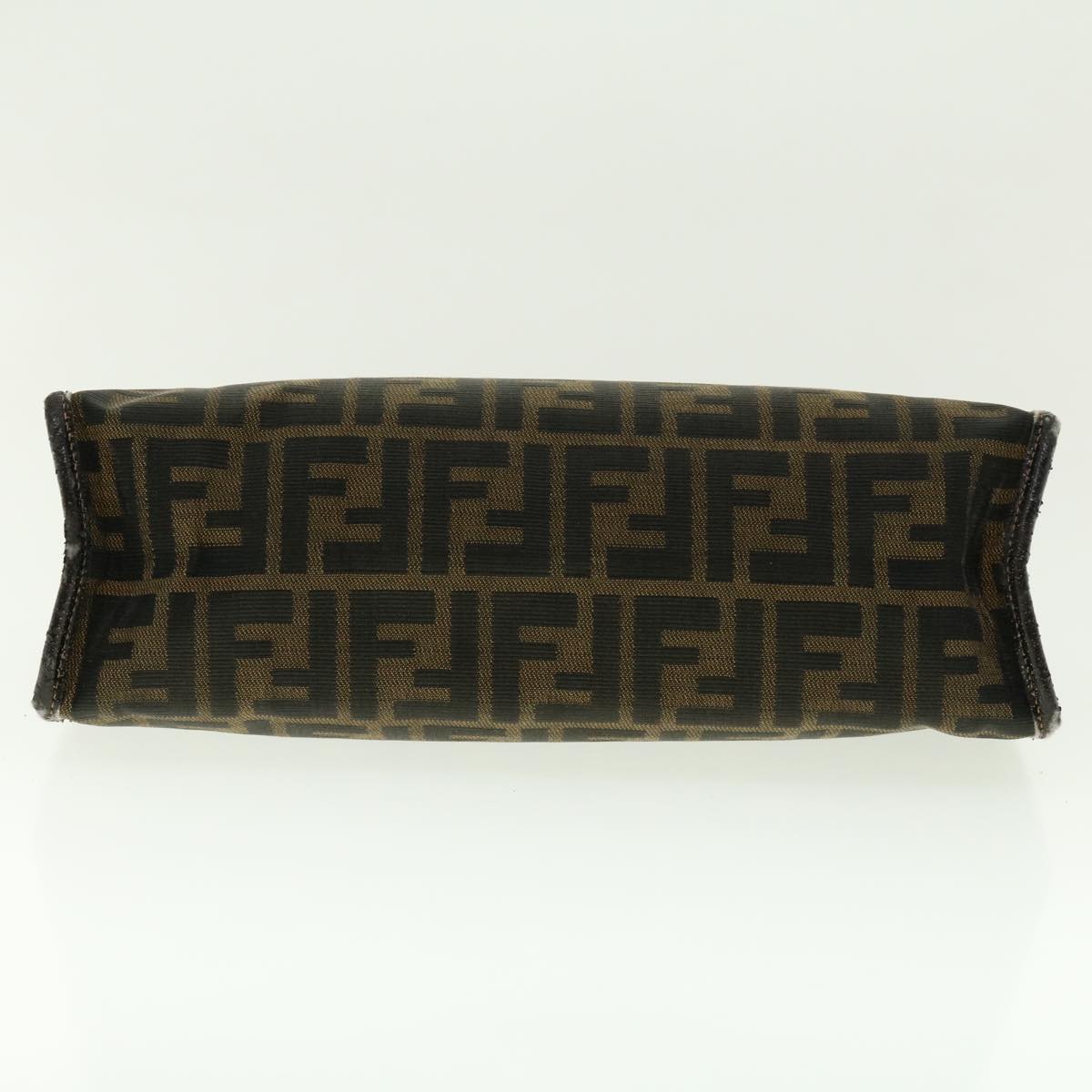 FENDI Zucca Canvas Clutch Bag Black Brown 2201-26533-089 39773