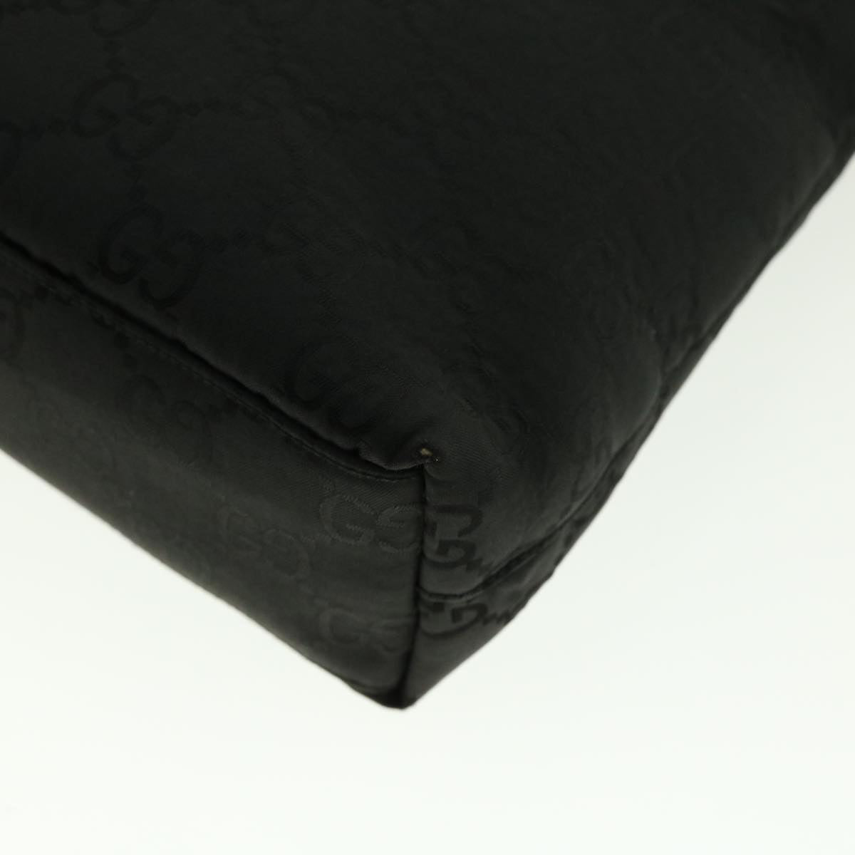 GUCCI GG Canvas Shoulder Bag Black 39778