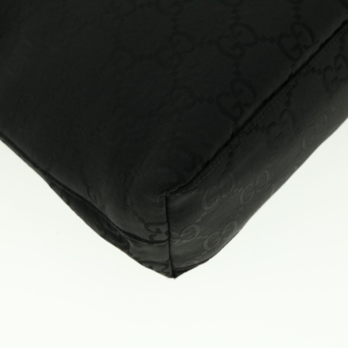 GUCCI GG Canvas Shoulder Bag Black 39778