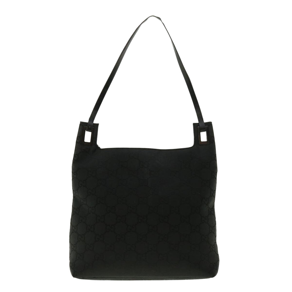 GUCCI GG Canvas Shoulder Bag Black 39778