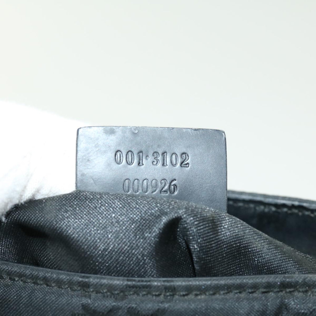 GUCCI GG Canvas Shoulder Bag Black 39778