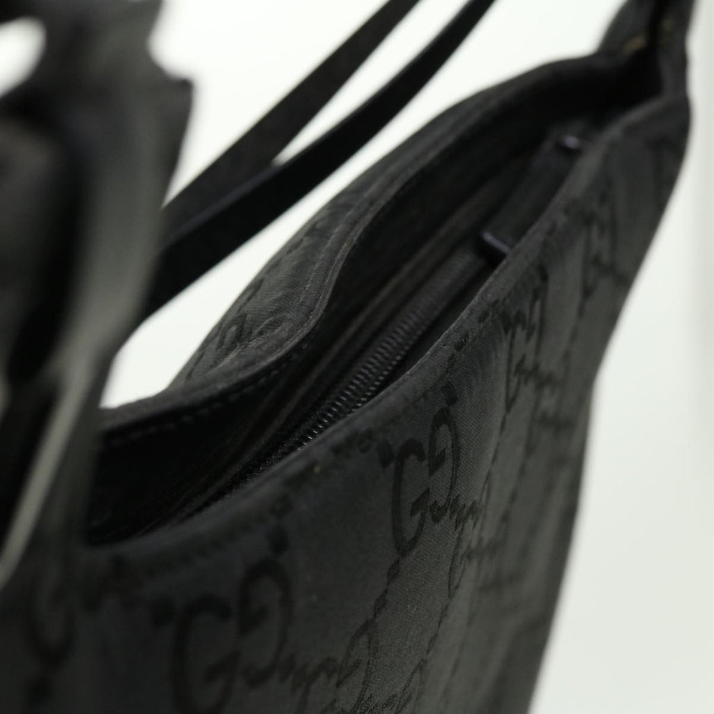 GUCCI GG Canvas Shoulder Bag Black 39778