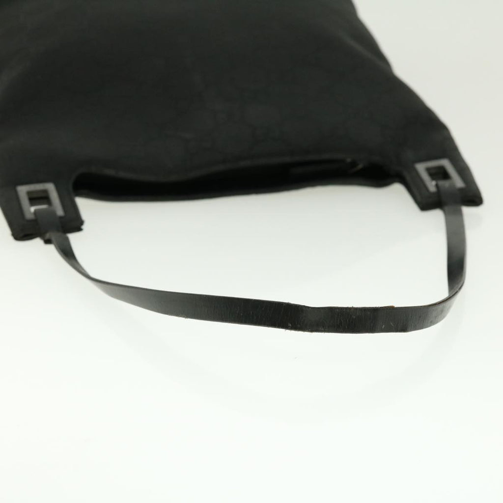 GUCCI GG Canvas Shoulder Bag Black 39778