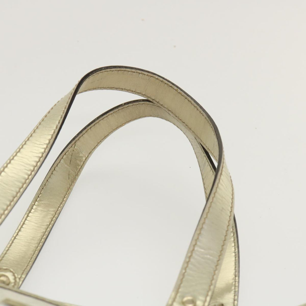 GUCCI GG Canvas Tote Bag PVC Leather White 189896 39964