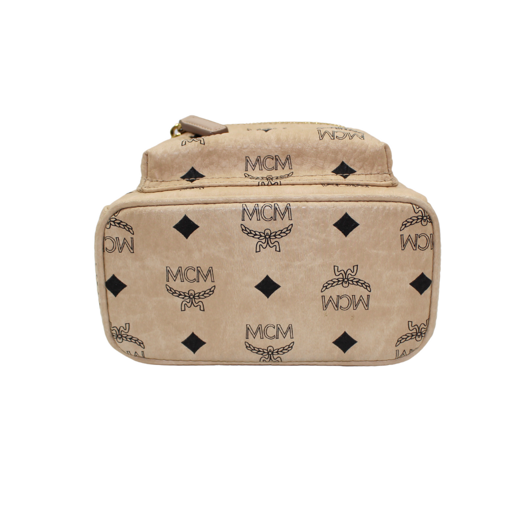 MCM Visetos Side Stud X-Mini Backpack