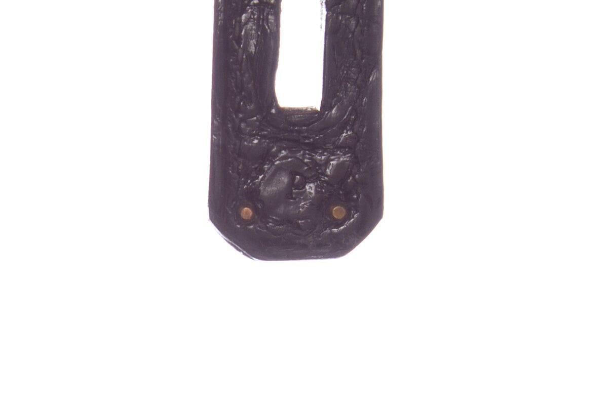 HermÃƒÆ’Ã‚Â¨s Black Croc Kelly 35 GHW  Handbag