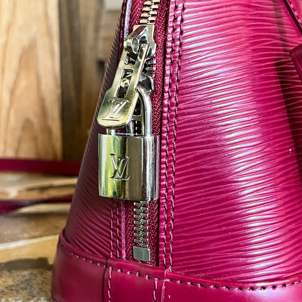 LOUIS VUITTON Alma BB Epi Leather Top Handle Bag