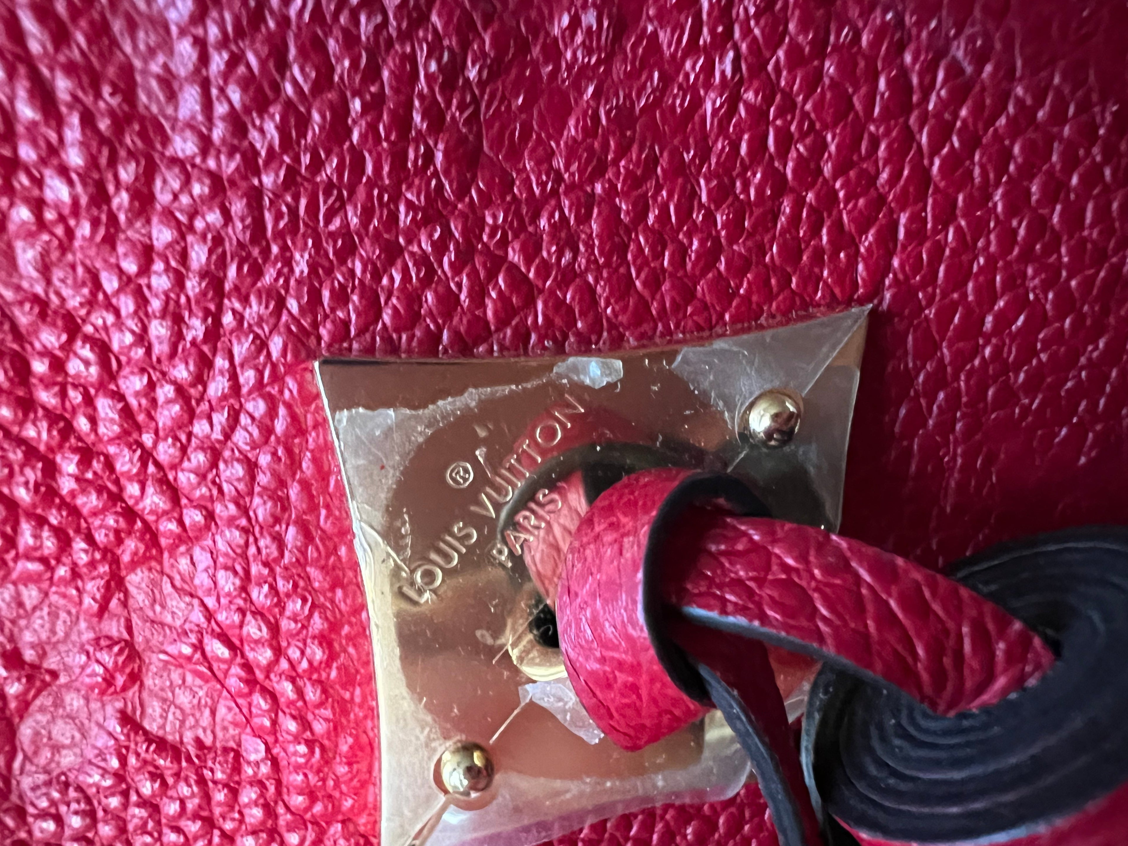Louis Vuitton Saintonge Red Empreinte (RRP £1520)