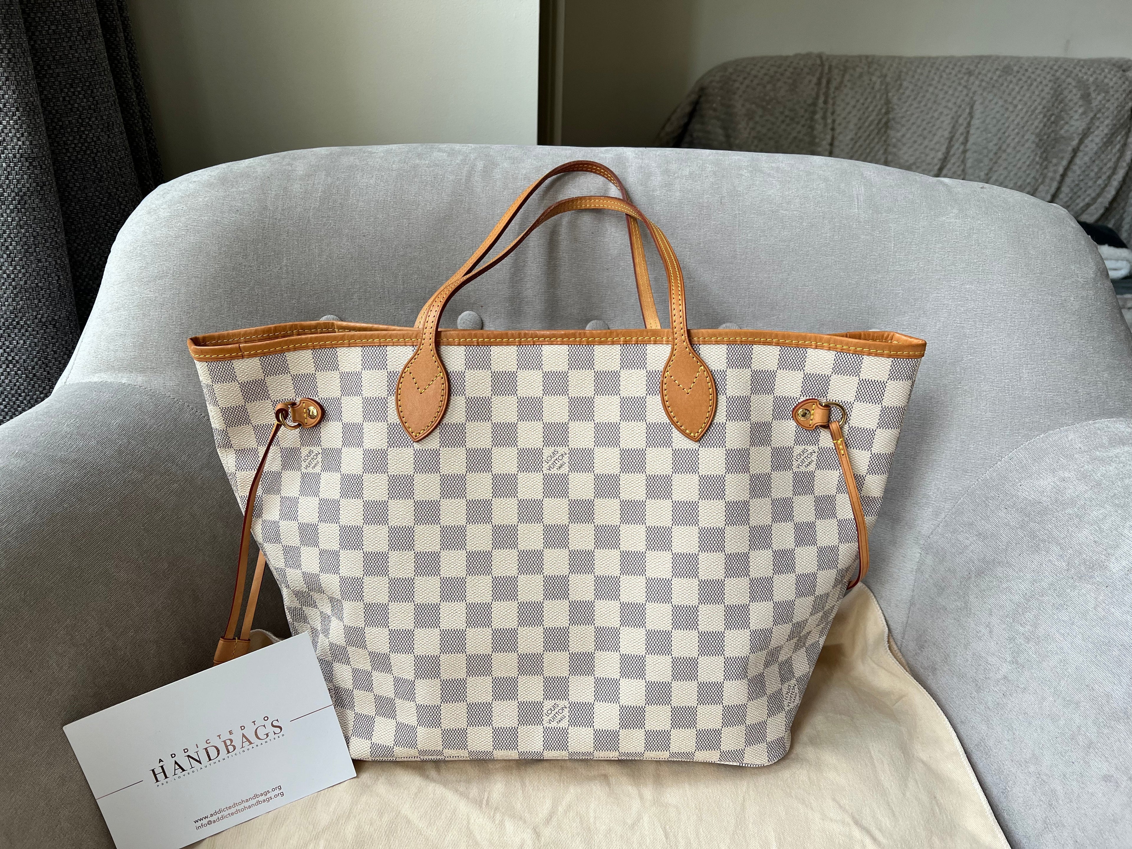 Louis Vuitton Neverfull MM  Damier Azur (RRP £1,410)