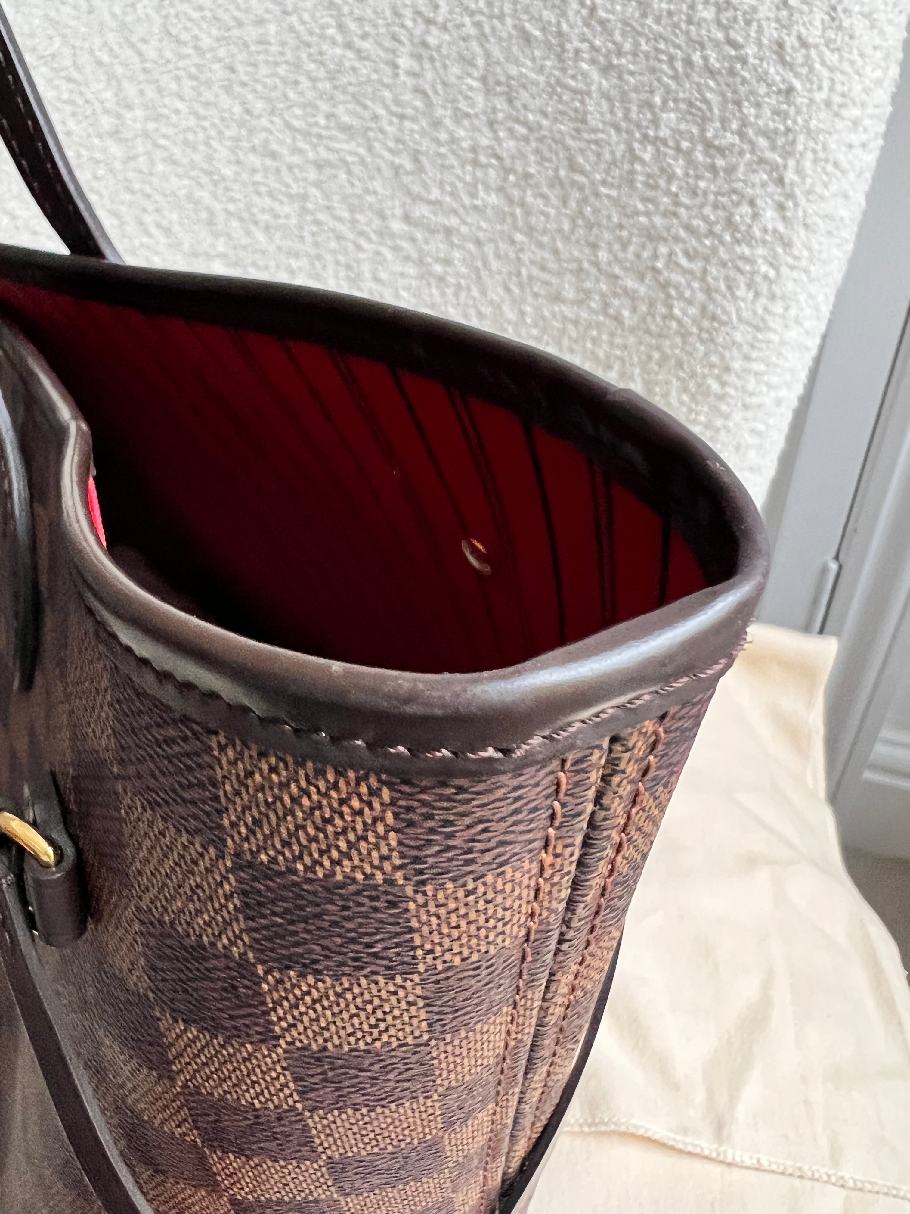 Louis Vuitton Neverfull MM Damier Ebene Cherry Interior (RRP £1,410)