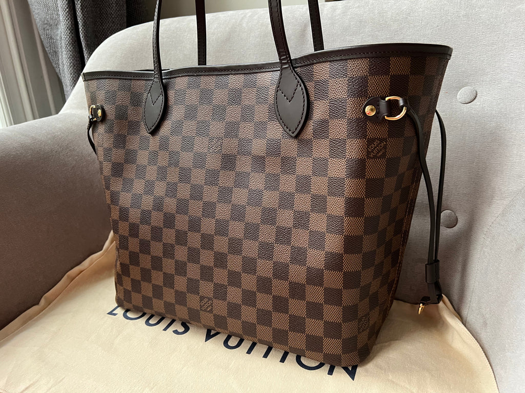 Louis Vuitton Neverfull MM Damier Ebene Rose Ballerine (RRP £1,410)