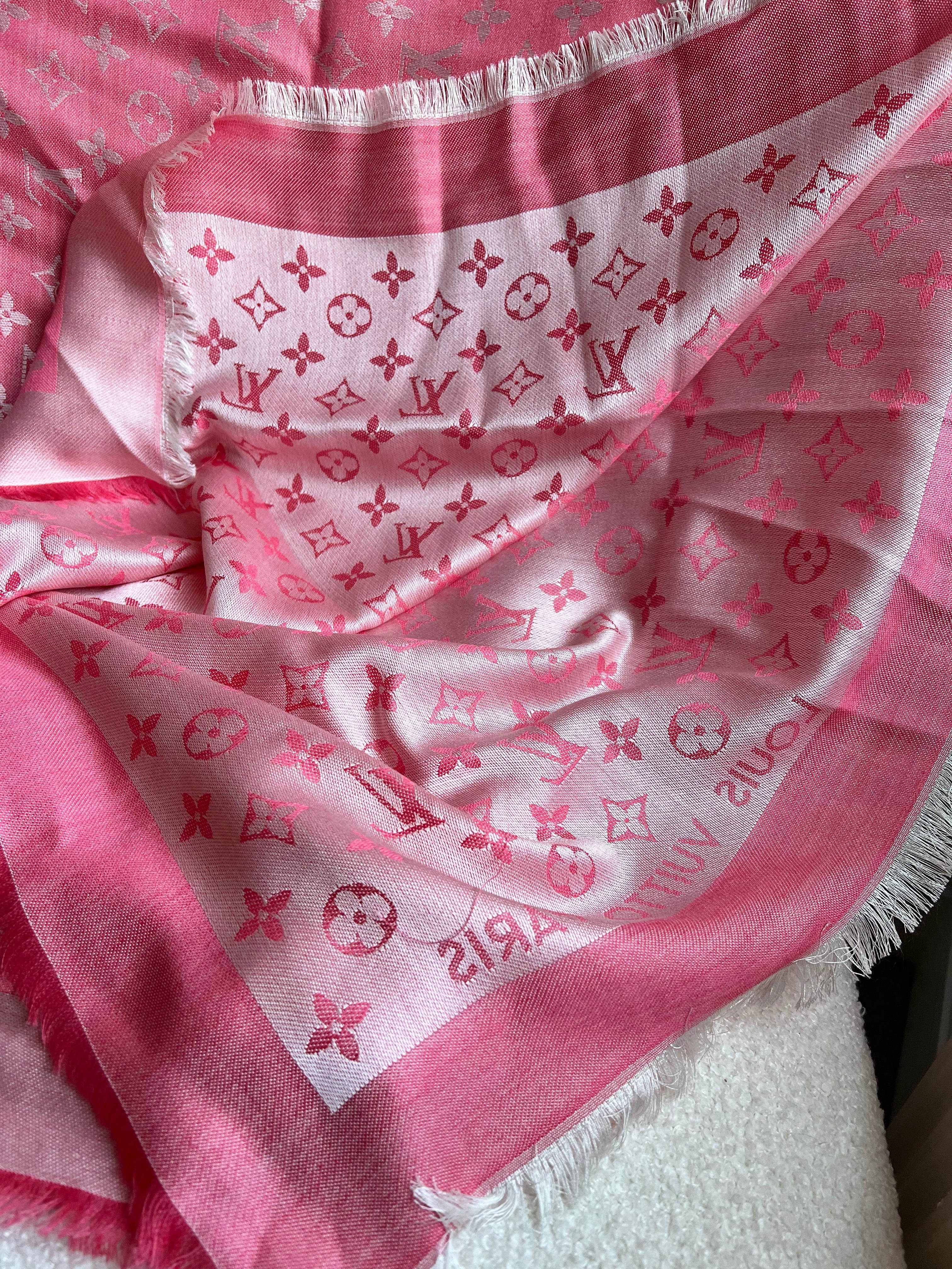 Louis Vuitton Pink Monogram Shawl (RRP £450)