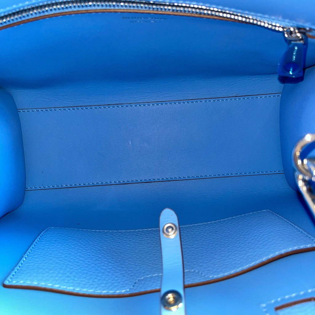 BURBERRY Frances Mini Grainy Calfskin Tote Bag