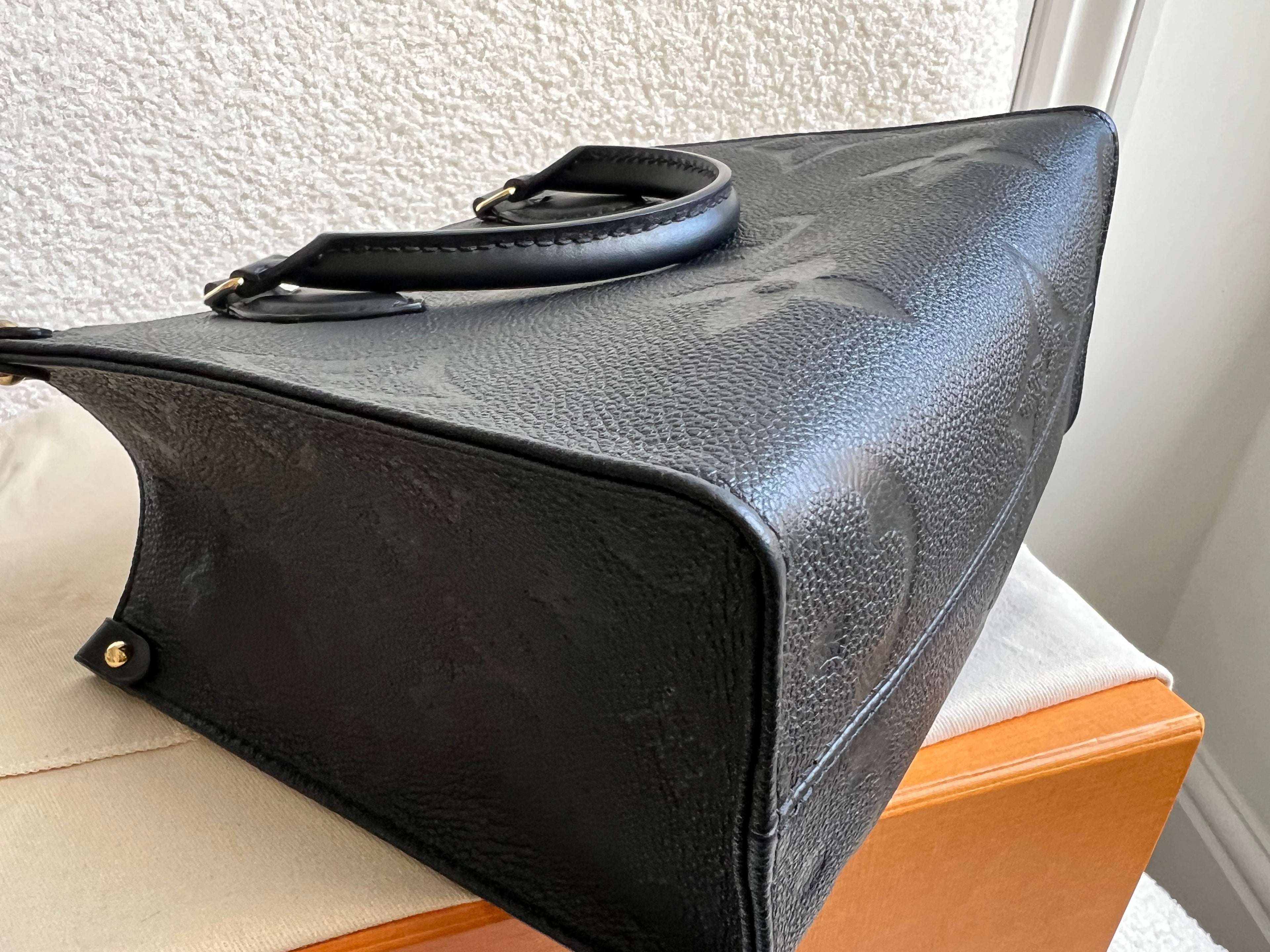 Louis Vuitton On the Go Black PM Empreinte (RRP £2,420)