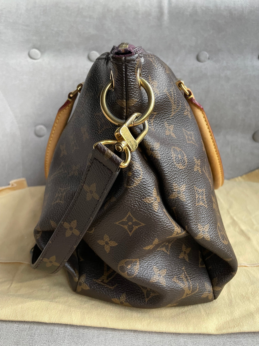 Louis Vuitton Pallas Tote in Monogram and Grape (RRP £1960)