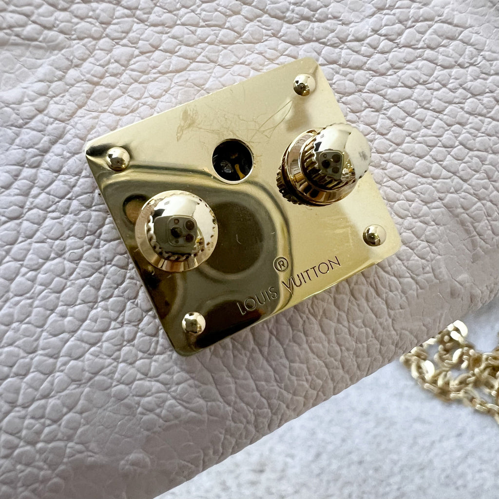 LV Micro Metis in Cream Empreinte Leather and GHW