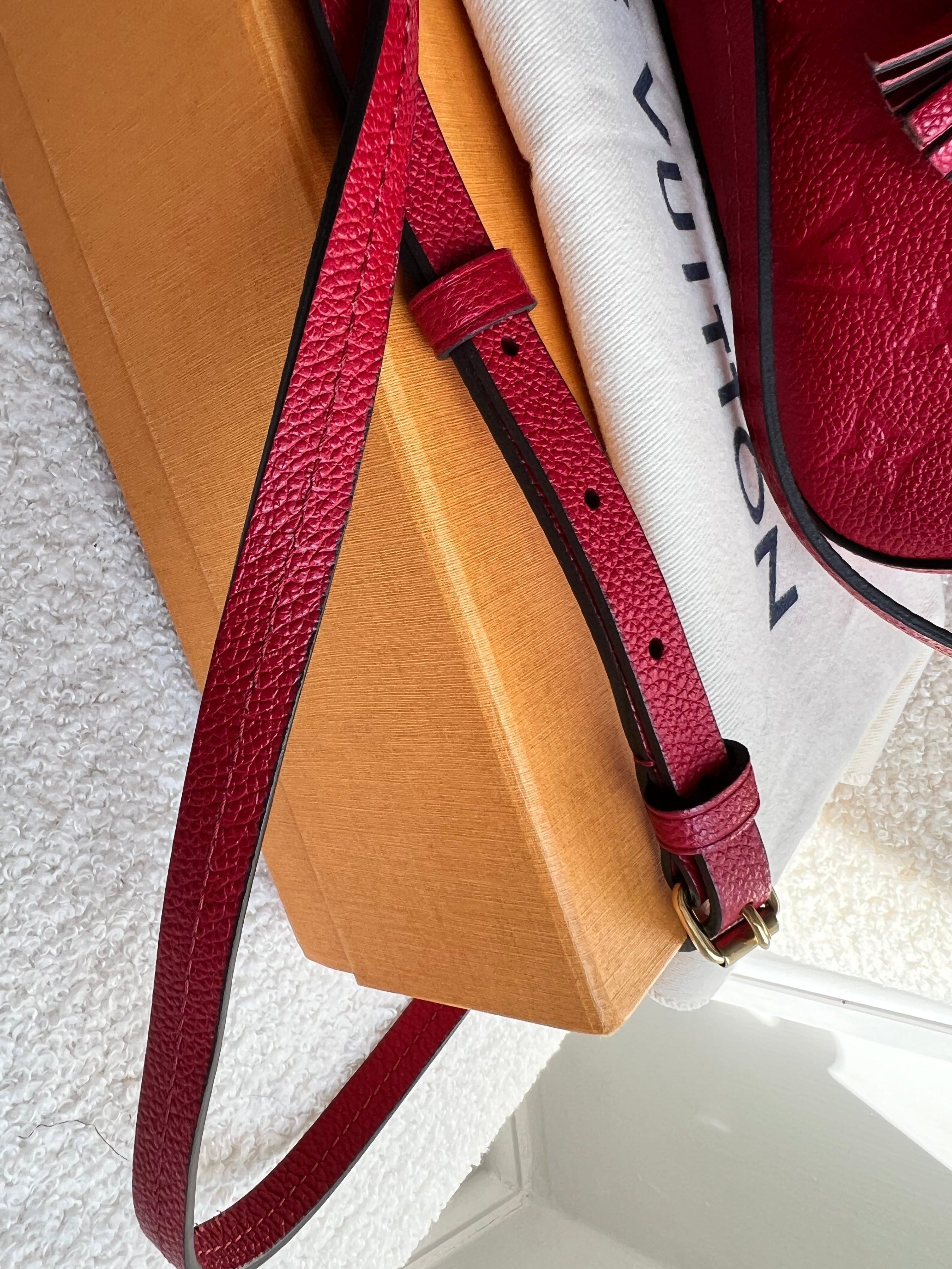 Louis Vuitton Saintonge Red Empreinte (RRP £1520)