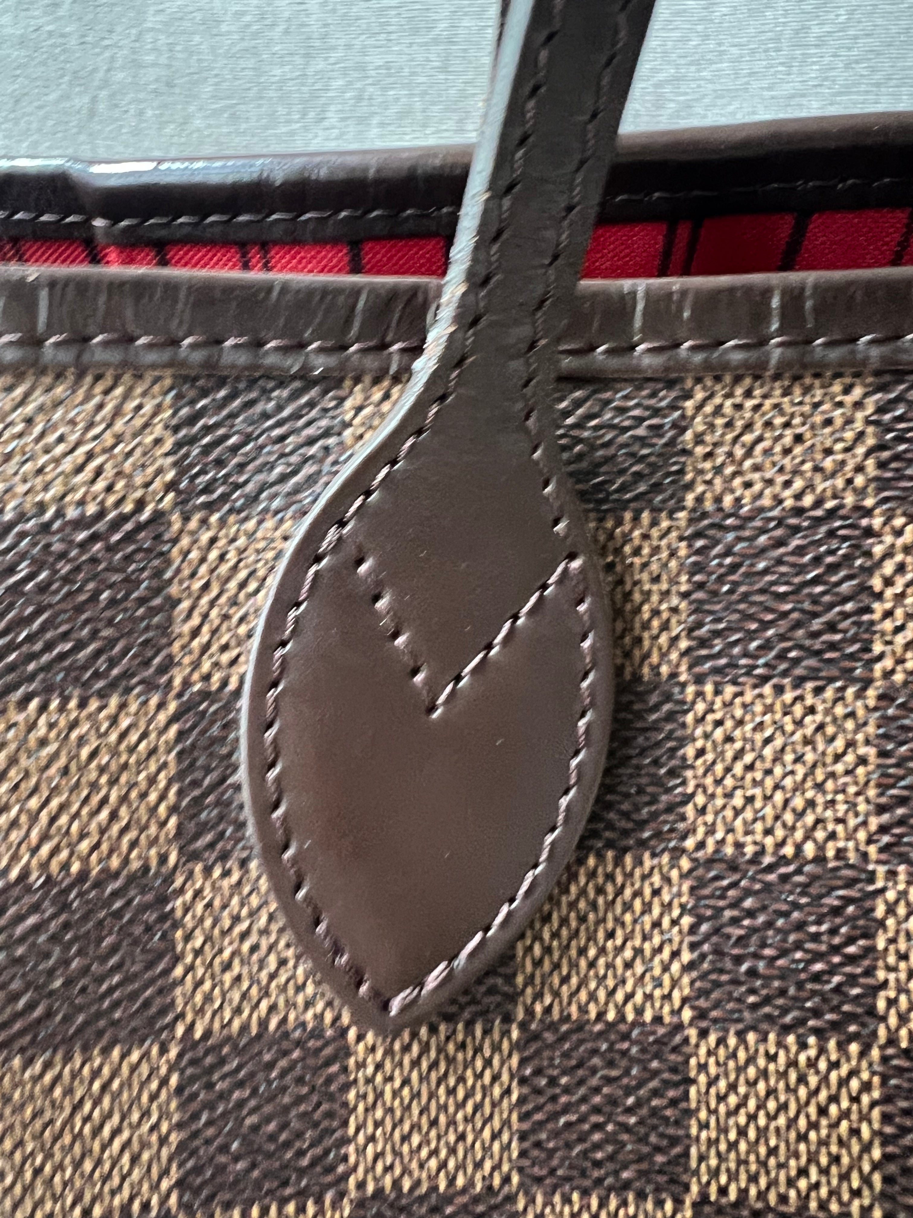 Louis Vuitton Neverfull MM Damier Ebene Cherry Interior (RRP £1,410)