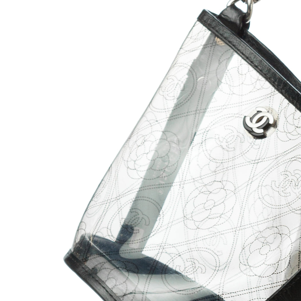 Chanel Camellia Pvc Bucket Bag